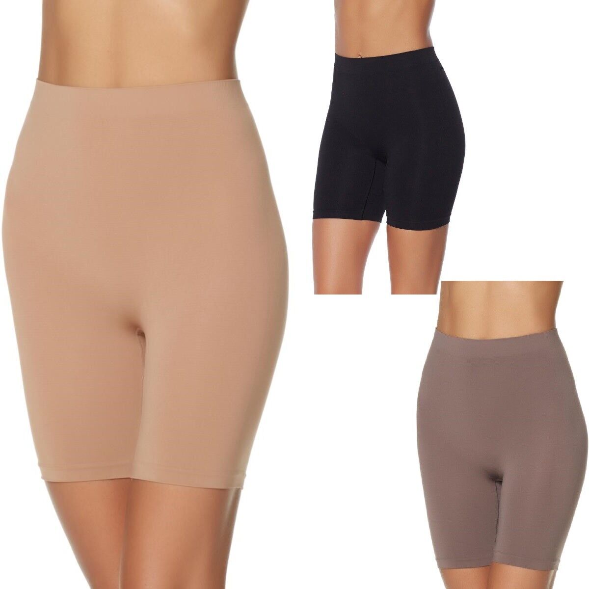 Rhonda Shear 2-pack Ahh Seamless Cotton Smoothing Longline Short