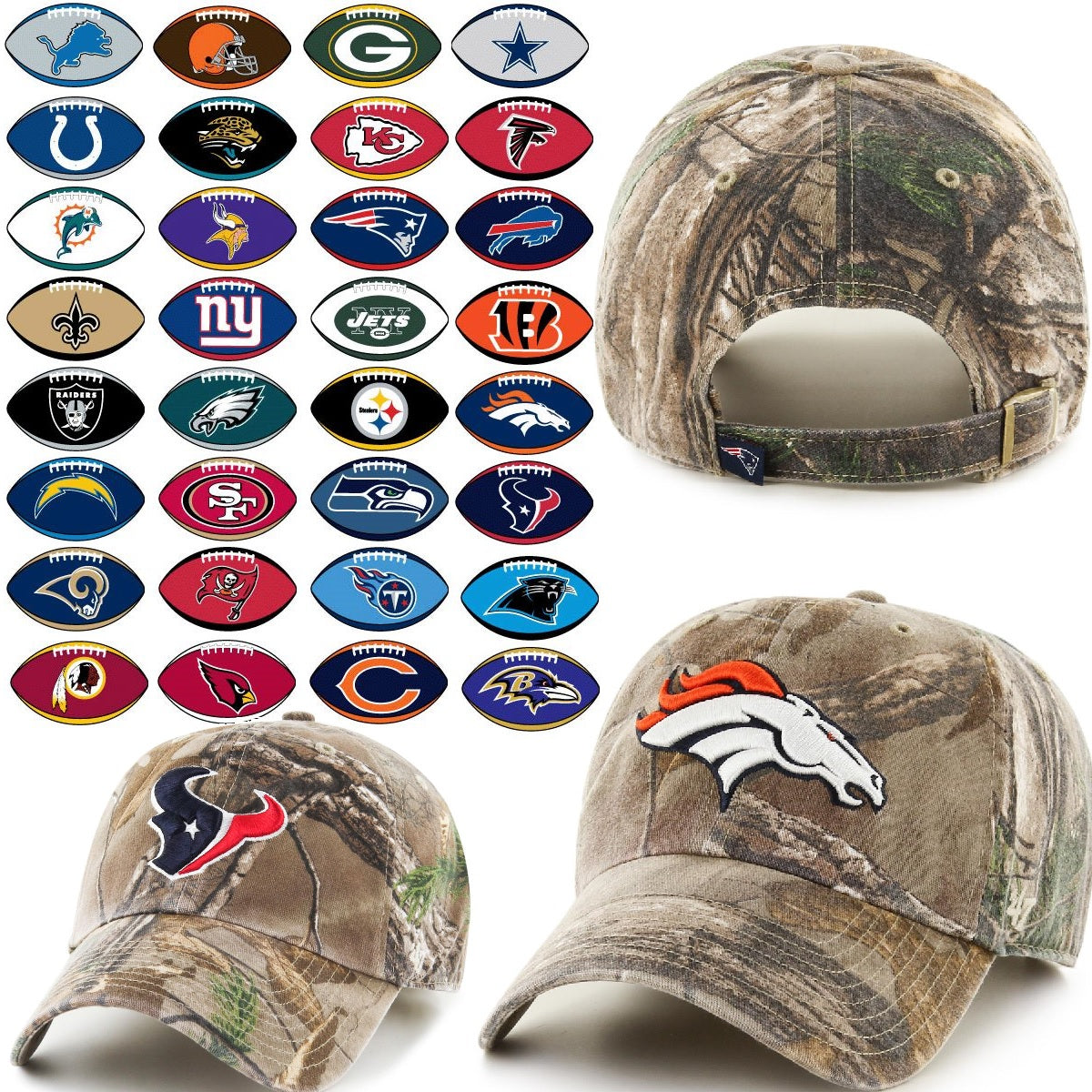 Officially Licensed NFL 47 Brand Men's Camo Hat - Eagles
