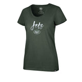 New York Jets Sequin NFL Womens Tee for Her 70% cotton, 30% polyester