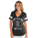 Oakland Raiders Officially Licensed NFL for Her Wildcard Short-Sleeve Tee by Glll