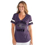 Baltimore Ravens Officially Licensed NFL for Her Wildcard Short-Sleeve Tee by Glll