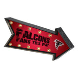 Officially Licensed NFL LightUp Arrow Marquee Sign Falcons