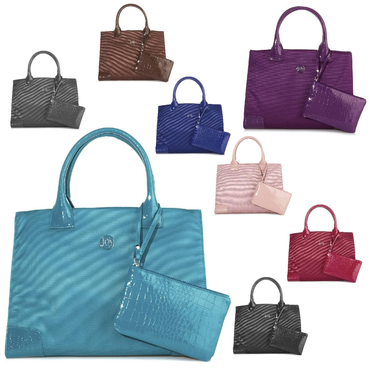 JOY E*Lite Chic TuffTech Croco-Embossed Tote Wristlet with RFID