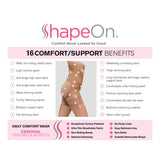 ShapeOn Bust-to-Thigh 16-Point Shaper w/o Straps