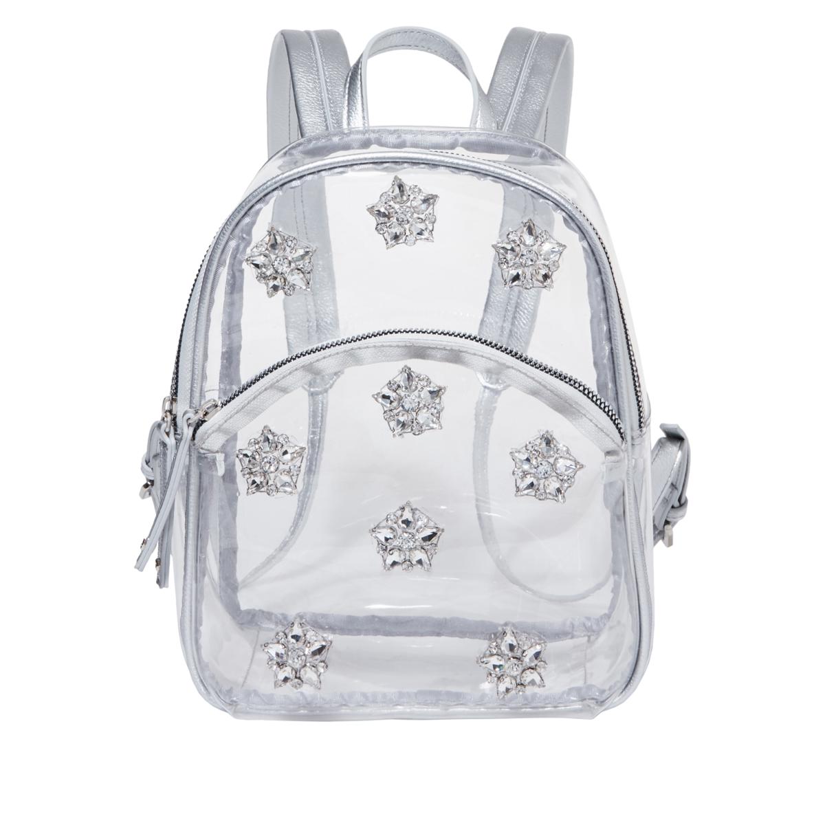 cheap betsey johnson purses mini backpack purse Official Betsey Johnson If The Bag Fits Mini Backpack Clear
