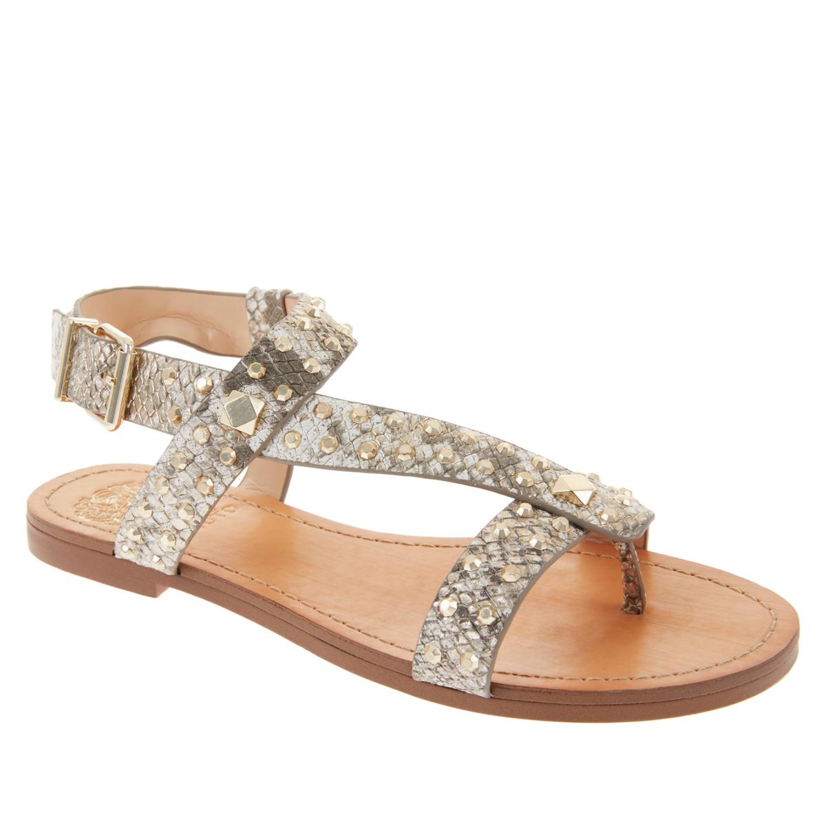 Vince Camuto Ravensa Leather Studded Thong Sandal goSASS