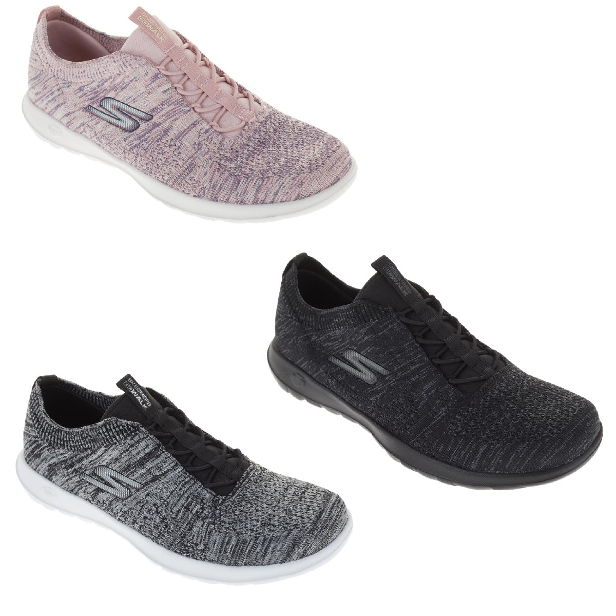 Skechers GoWalk Lite Dawn Sneaker w/Bungee Cord