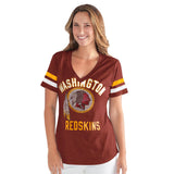 Officially Licensed NFL Women's Extra Point Bling Tee by Glll-Washington Redskins