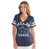 Officially Licensed NFL Women's Extra Point Bling Tee by Glll-Dallas Cowboys