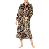 Soft & Cozy Loungewear Plush Zip-Front Long Robe -WA