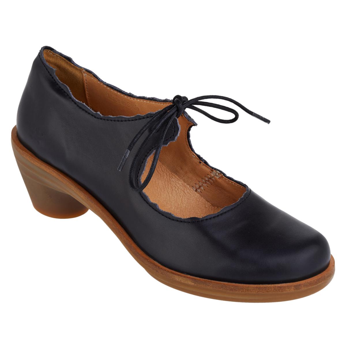 El Naturalista Aqua Iris Leather Lace-Up Mary Jane Pump