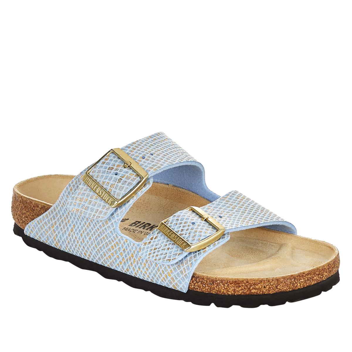 Blue Birkenstock double strap slides Birkenstock Double-Strap Open-Toe Sandals | Mercari main image 2