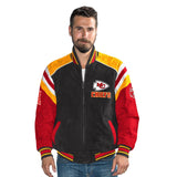 Officially Licensed NFL Men's Suede Jacket CHIEFS