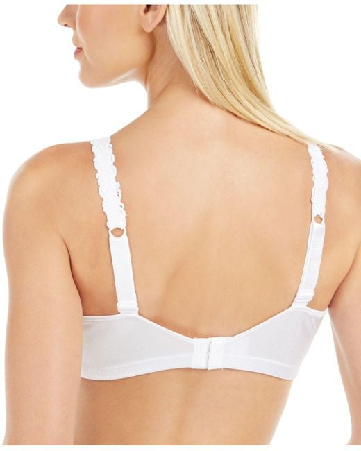 Bali Lace 'n Smooth Underwire Bra, White, 40D at  Women's