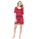 Rhonda Shear "Ahh" Knit Lace Tunic