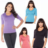 Rhonda Shear "Ahh" Seamless T-Shirt with Built in Bra