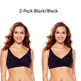 Rhonda Shear 2Pack Crossover Butterknit Bra with Pads