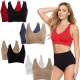 Rhonda Shear "Ahh" 2pack Racerback Leisure Bra