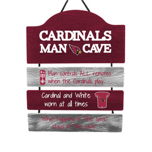 Officially Licensed NFL Team Wood Man Cave Design Sign