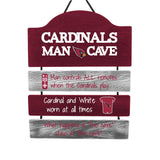 Officially Licensed NFL Team Wood Man Cave Design Sign