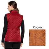 "AS IS" IMAN Platinum Couture Quilted Vest (Vest Only )