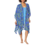 Rhonda Shear Printed Kimono with Side Ties