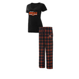 Officially Licensed NFL Women's Lodge Plaid PJ Set by Concept Sports