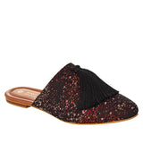 Silvia Cobos Milonga Fringed Tassel SlipOn Mule