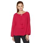 twiggy LONDON Gauze Peasant Blouse  1X & M (B-112)