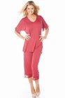 Rhonda Shear My Time Lace trim Capri Sleep Set