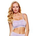 Rhonda Shear Floral Jacquard Seamless Bandeau Bra