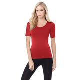 Rhonda Shear Seamless Short-Sleeve Top