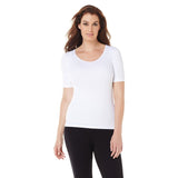 Rhonda Shear Seamless Short-Sleeve Top