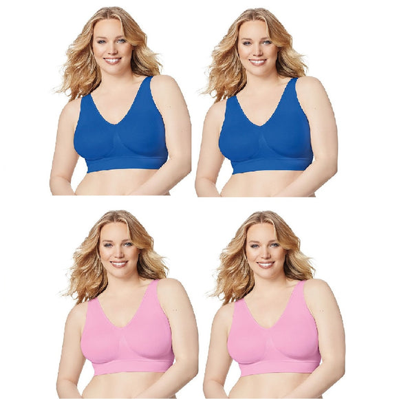 Just My Size 1263 Pure Comfort® Seamless Wirefree 2-Pack Bra w/ Wicking