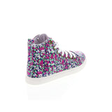 "AS IS" twiggy LONDON Canvas High Top Sneaker - 8.5M, Floral Print