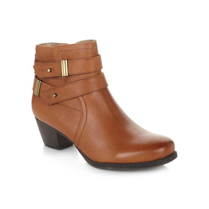 "AS IS" Naturalizer "Karmic" Leather Belted Ankle Bootie