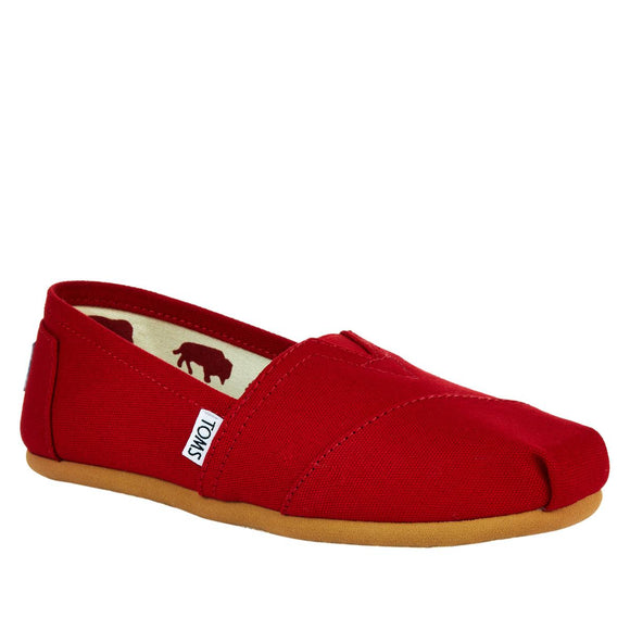 TOMS Classic Canvas Slip On Red Canvas