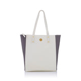 JOY Leather Colorblock Tote with RFID Protection