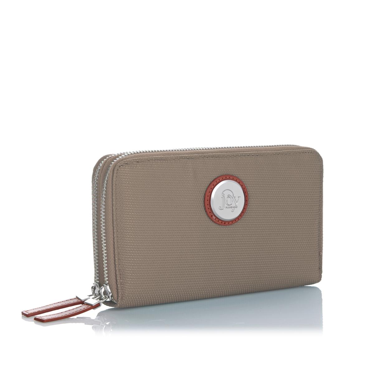 Sac à Main Joy Mangano En Cuir Véritable - Tote Avec Clutch Inclus - Gris - Neuf Sans étiquette