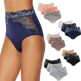 Rhonda Shear 3-pack Brief Panty with Lace Trim 