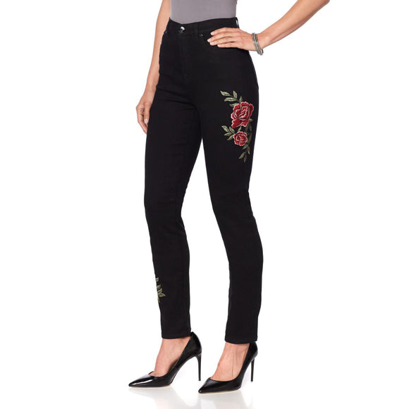DG2 by Diane Gilman Virtual Stretch Embroidered Skinny