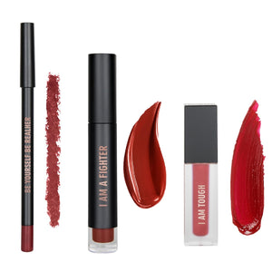REALHER Lip Kit - I Am Fabulous (Deep Reds)