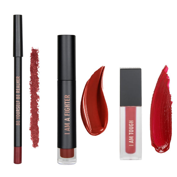 REALHER Lip Kit - I Am Fabulous (Deep Reds)