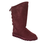 BEARPAW Phylly Suede LacedBack Boot with NeverWet