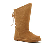 BEARPAW Phylly Suede LacedBack Boot with NeverWet