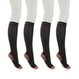 Copper Fit™ Knee-High Compression Socks 4-pack