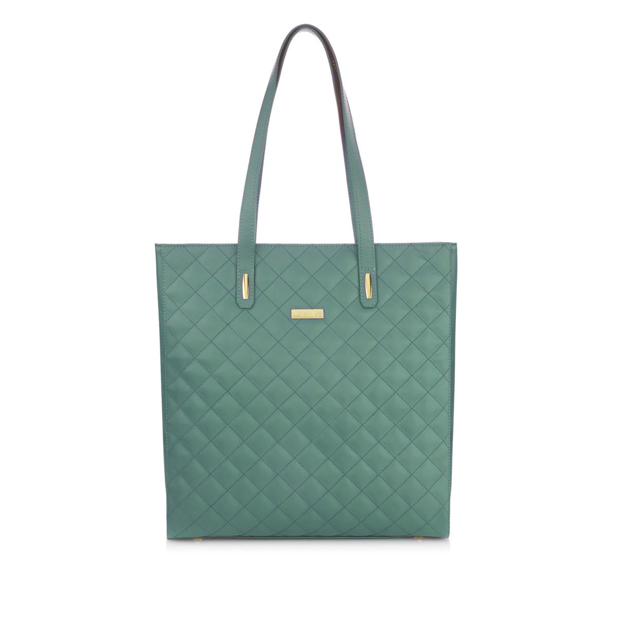 JOY IMAN Diamond Quilted Genuine Leather Tote Bag with RFID – goSASS