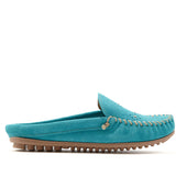 "AS IS" Minnetonka Suede Moccasin Mule with Studs