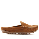 "AS IS" Minnetonka Suede Moccasin Mule with Studs