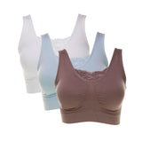 Rhonda Shear "Ahh" Bra 3-pack with Lace Inset
